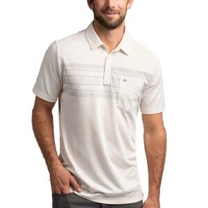 Travis Mathew Cream Polo Golf Shirt